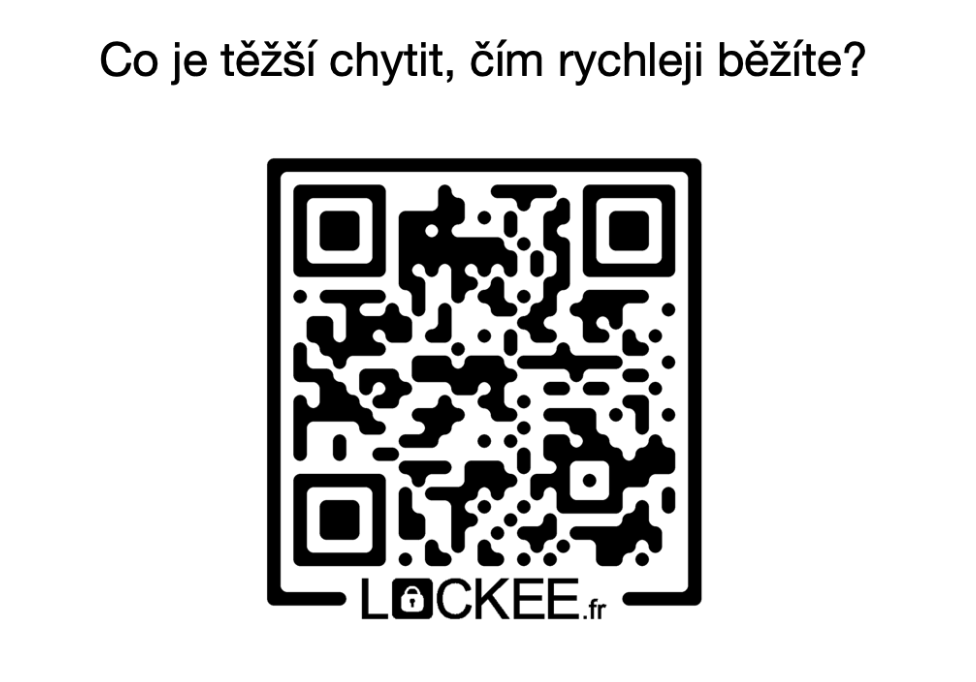 Orientační běh s QR kódy na zámky Lockee.fr