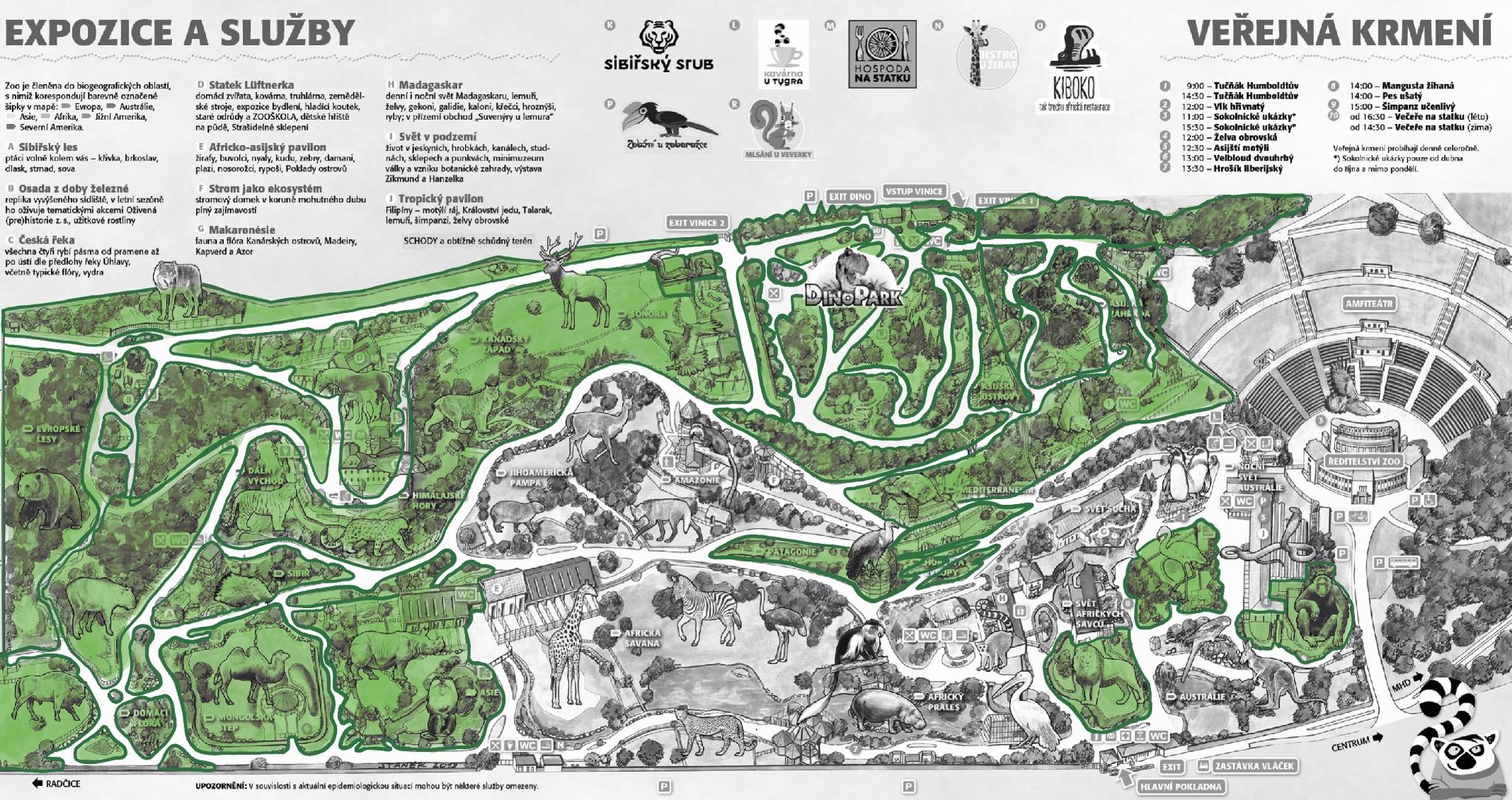 Interaktivní mapa ZOO Plzeň