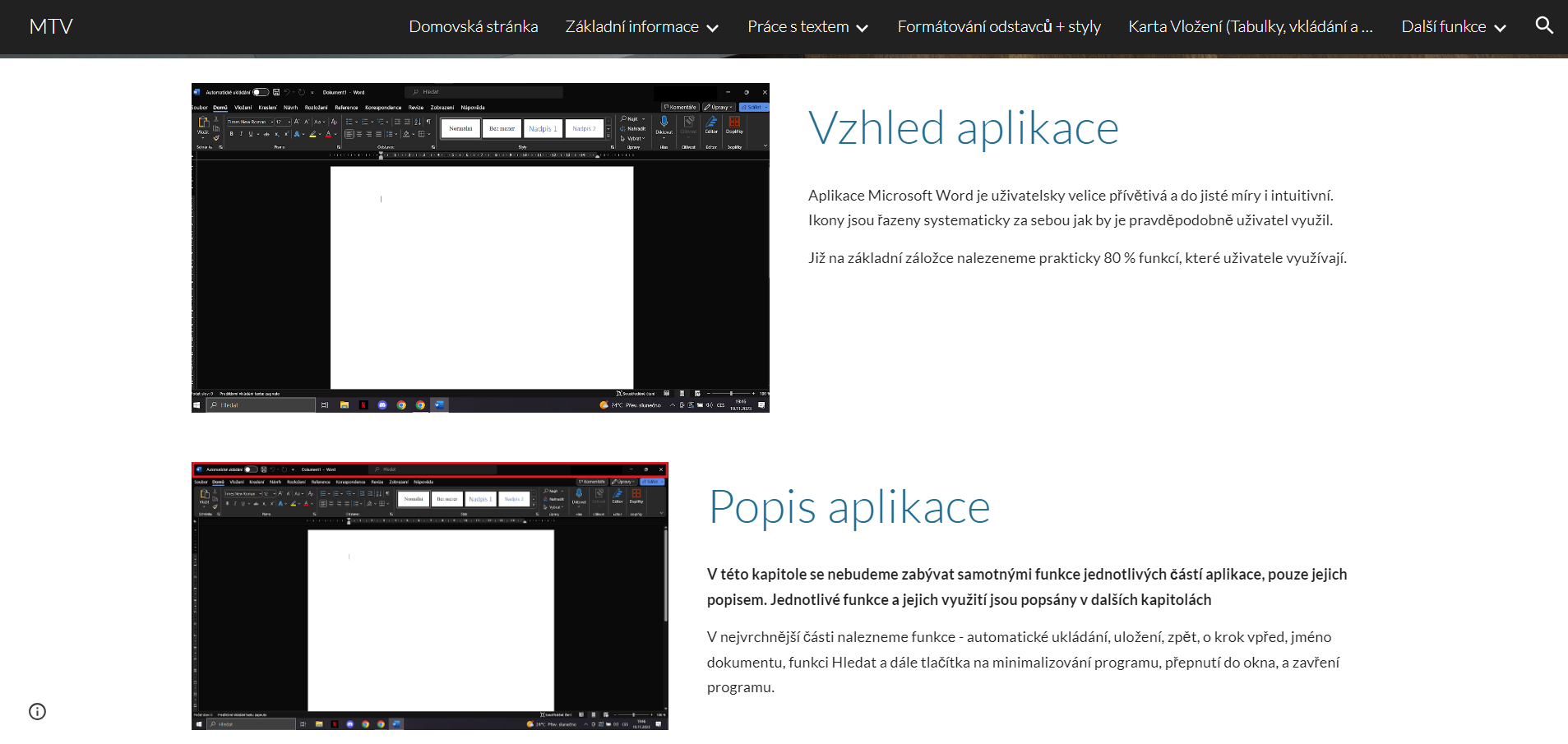 Návod pro seniory: Základní práce v programu Microsoft Office